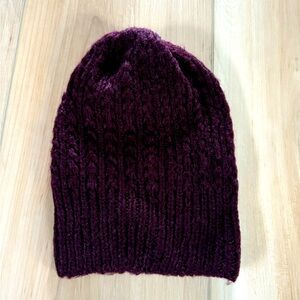 Fashion Beret | Slouchy Beanie Hat | Burgundy | OS